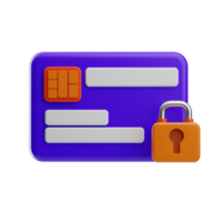 Security Object Secure Payment 3D Illustration png