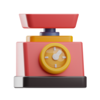 Shipping And Delivery Object Weighing Scale 3D Illustration png