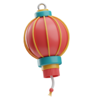 Cultural Activities Object Chinese Lantern 3D Illustration png