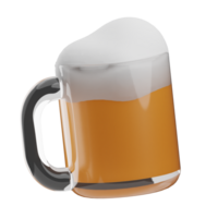 Happy New Year Object Beer 3D Illustration png