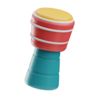 Cultural Activities Object Djembe 3D Illustration png