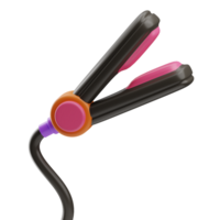 beauté et mode objet cheveux lisseur 3d illustration png