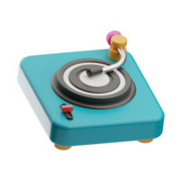 content Nouveau année objet disque jockey 3d illustration png