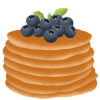 pancake con mirtillo png