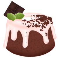Torta al cioccolato Pudding png