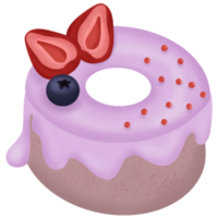 pudín pastel con frutas png