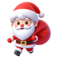 Santa Claus 3D Icon Illustrations png