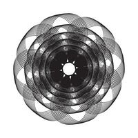 Abstract geometric spirograph background vector