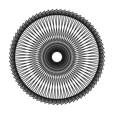 Abstract geometric spirograph background