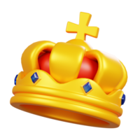 Royal Crown Isolated. Symbols Icons And Culture Of England. 3D Rendering png