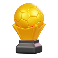 Soccer Trophy Isolated. Symbols Icons And Culture Of England. 3D Rendering png