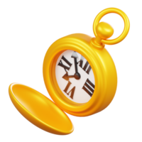 Tasche Uhr isoliert. Symbole Symbole und Kultur von England. 3d Rendern png