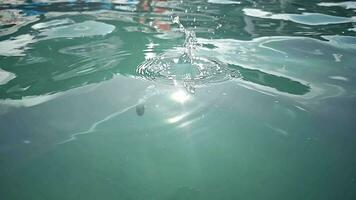 Circular Ripples on a Water Surface. Concentric ripples spread on a serene water surface. video