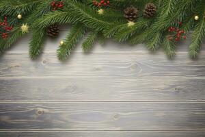AI generated Christmas and New Year background. AI Generated photo