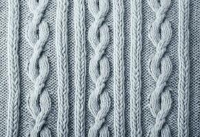 AI generated Knitted sweater texture, background with copy space. AI Generated photo