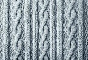 AI generated Knitted sweater texture, background with copy space. AI Generated photo