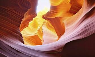 AI generated Antelope slot canyon. AI Generated photo