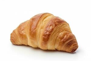 AI generated Croissant isolated on white background. AI Generated photo