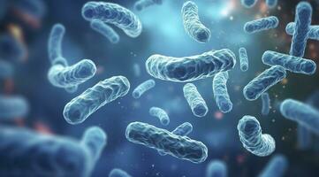 AI generated Legionella pneumophila Bacteria. Medical 3d illustration. AI Generated photo