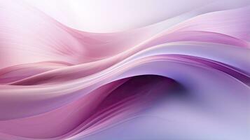 AI generated Abstract 3D image of digital waves in shades of pink and purple. AI Generated photo