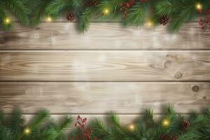 AI generated Christmas and New Year background. AI Generated photo