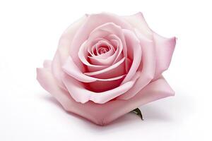 AI generated Pink rose isolated on white background. AI Generated photo