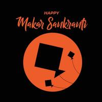 Free vector happy makar sankranti festival