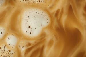 AI generated Coffee foam texture. AI Generated photo