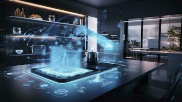 AI generated Connected Living, The IoT Revolution in Smart Homes. AI Generated photo