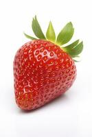 AI generated Strawberry isolated on white background. AI Generated. photo