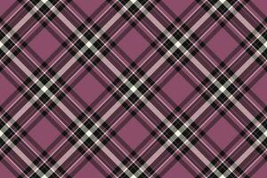 Tartan plaid background, diagonal check seamless pattern. Vector fabric texture for textile print, wrapping paper, gift card, wallpaper.