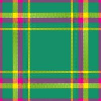 Plaid check pattern. Seamless fabric texture. Tartan textile print. vector