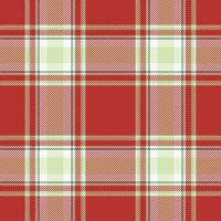 Plaid seamless pattern in red. Check fabric texture. Vector textile print.