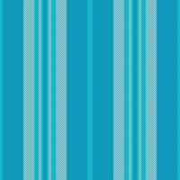 Repeat lines seamless background, british vector texture stripe. Painting textile vertical fabric pattern in cyan and white colors.