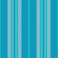 Repeat lines seamless background, british vector texture stripe. Painting textile vertical fabric pattern in cyan and white colors.