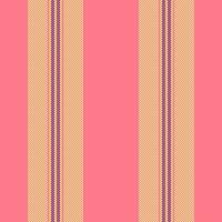 Teenage seamless pattern vector, proud background vertical fabric. Rough textile lines stripe texture in red and yellow colors. vector