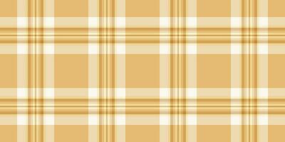 Window fabric pattern check, infinity tartan vector plaid. Comfortable textile background seamless texture in amber and orange colors.