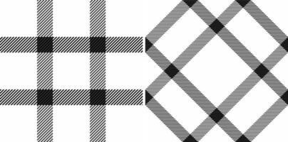 Seamless textile vector of texture background check with a fabric tartan plaid pattern. Set in monochrome colors. Latest fashion trends.