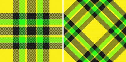 Background plaid textile of fabric seamless vector with a pattern check texture tartan.