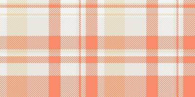 Wallpaper background check vector, mat tartan seamless plaid. Pure fabric texture pattern textile in white and red colors. vector