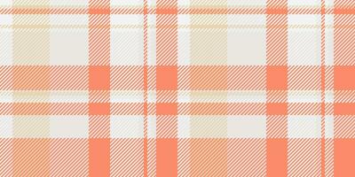 Wallpaper background check vector, mat tartan seamless plaid. Pure fabric texture pattern textile in white and red colors. vector