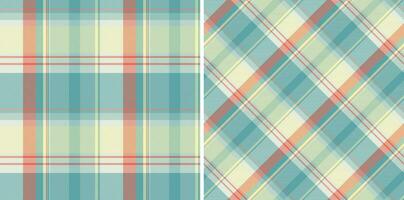 Background vector tartan of fabric check plaid with a seamless texture pattern textile.
