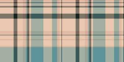 Irish textile background plaid, apartment fabric seamless vector. Colourful check pattern tartan texture in light and pastel colors. vector