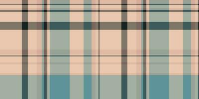 Irish textile background plaid, apartment fabric seamless vector. Colourful check pattern tartan texture in light and pastel colors. vector