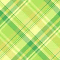 Seamless fabric vector of plaid pattern background with a check texture tartan textile.