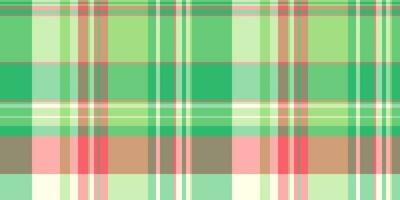 Printing pattern background fabric, straight vector tartan seamless. Celtic check texture textile plaid in green and red colors.