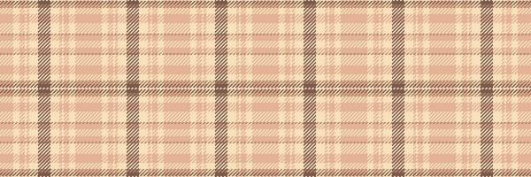 Rural textile plaid vector, 30s seamless tartan pattern. Infant check background fabric texture in orange and light colors. vector