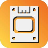 SSD Vector Glyph Gradient Background Icon For Personal And Commercial Use.