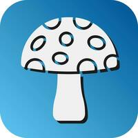 Mushroom Vector Glyph Gradient Background Icon For Personal And Commercial Use.