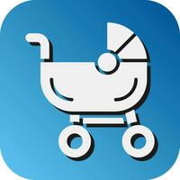 Strollers Vector Glyph Gradient Background Icon For Personal And Commercial Use.